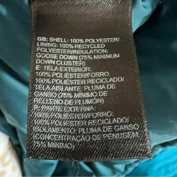 THE NORTH FACE | Nuptse 700 Goose Down Blue Teal Aqua Puffer Jacket Size small - Picture 13 of 16